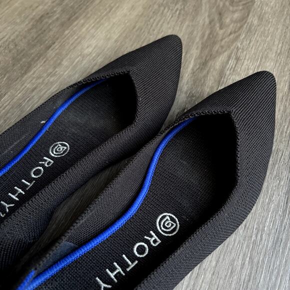 Rothy's The Point Flat 9.5 Black - Picture 6 of 9